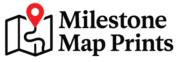 Milestone Map Prints